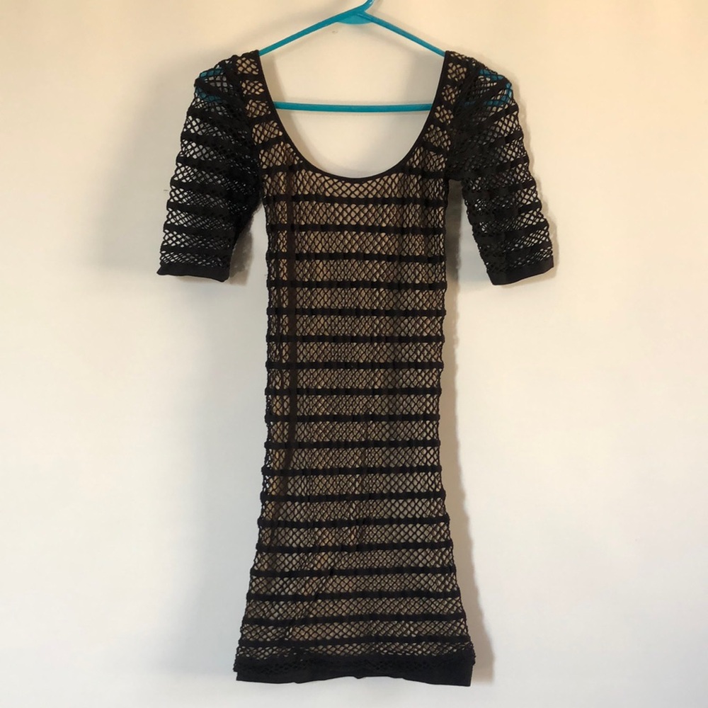 Black Mesh Dress